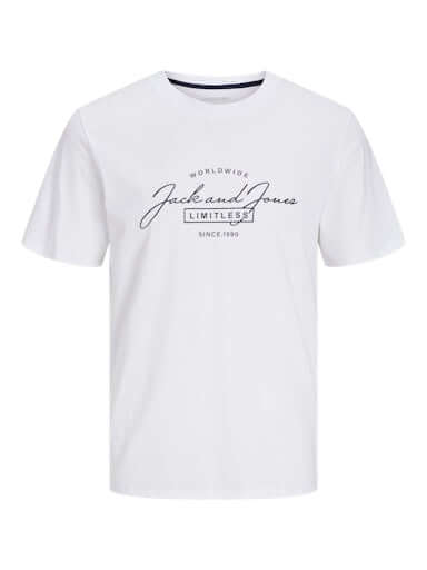 Jack & Jones 3 Pack JJFERRIS Crew Neck T-Shirts - Navy/Black/White