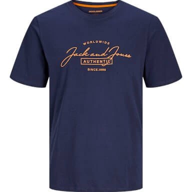 Jack & Jones 3 Pack JJFERRIS Crew Neck T-Shirts - Navy/Black/White