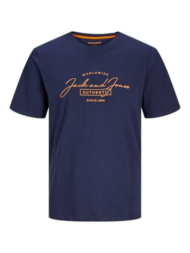 Jack & Jones 3 Pack JJFERRIS Crew Neck T-Shirts - Navy/Black/White