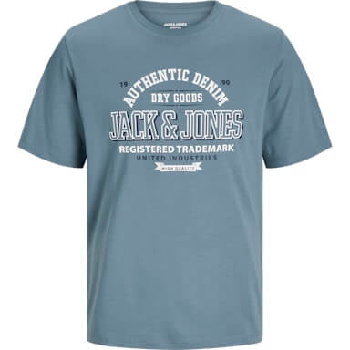 Jack & Jones 3 Pack JJELOGO Crew Neck T-Shirts - Blue/White/ Dark Navy