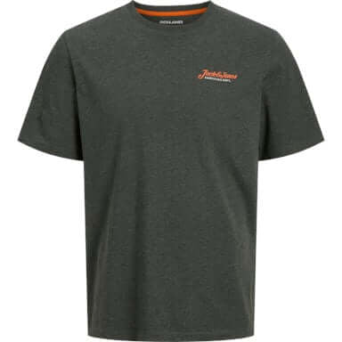 Jack & Jones 3 Pack JJERIK Crew Neck T-Shirts - Kombu Green/Navy Blazer / White