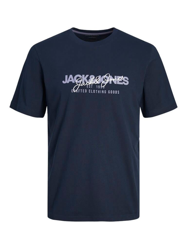Jack & Jones 5 Pack JWHALVIS 100% Cotton Crew Neck T-Shirts - Multi