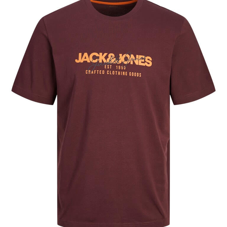 Jack & Jones 5 Pack JWHALVIS 100% Cotton Crew Neck T-Shirts - Multi