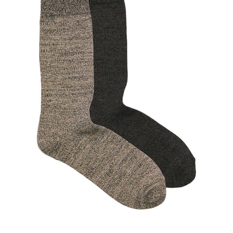 Jack & Jones JACJEFREY Winter Socks Gift 2 Pack – Charcoal / Cloud Cream