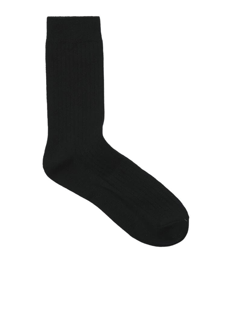 Jack & Jones JACJOE Winter Ribbed Socks 2 Pack – Black, Woolen Socks