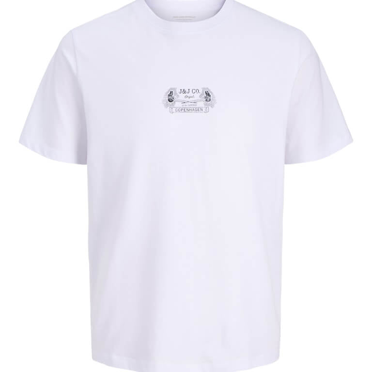 Jack & Jones JORRETRO Men’s 3-Pack Crew Neck T-Shirts – White, Red, Navy Blue