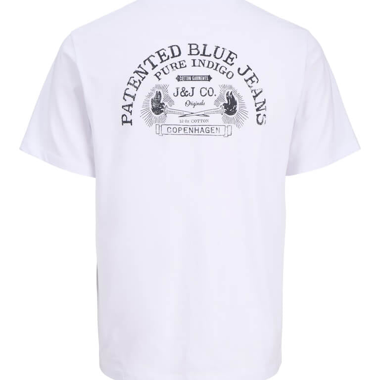 Jack & Jones JORRETRO Men’s 3-Pack Crew Neck T-Shirts – White, Red, Navy Blue