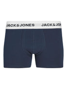 Jack & Jones Cotton Stretch Junior Trunks 5 Pack - Black / Grey / Navy / Olive