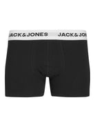 Jack & Jones Cotton Stretch Junior Trunks 5 Pack - Black / Grey / Navy / Olive