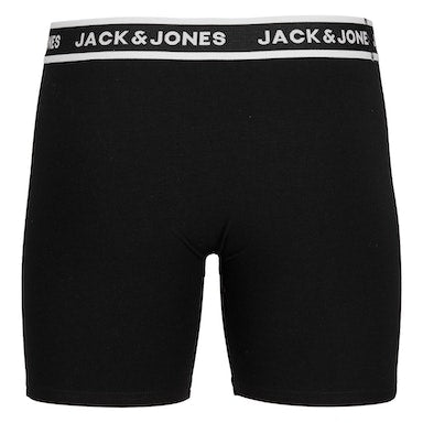 Jack & Jones 3 Pack Cotton Stretch Boxer Briefs - Navy/White/Grey