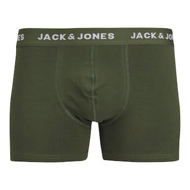 Jack & Jones Jacteo Solid Boxer Trunks 5 Pack - Navy Blazer/Wine/Black/Green/Blue