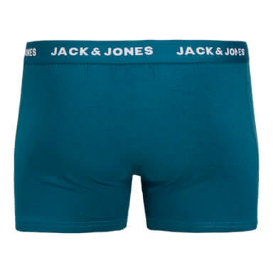 Jack & Jones Jacteo Solid Boxer Trunks 5 Pack - Navy Blazer/Wine/Black/Green/Blue