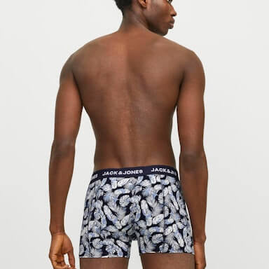 Jack & Jones 3 Pack Jactrevor Trunks - Navy Blazer / Vineyard / Green