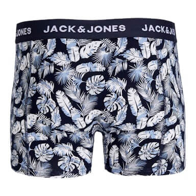 Jack & Jones 3 Pack Jactrevor Trunks - Navy Blazer / Vineyard / Green