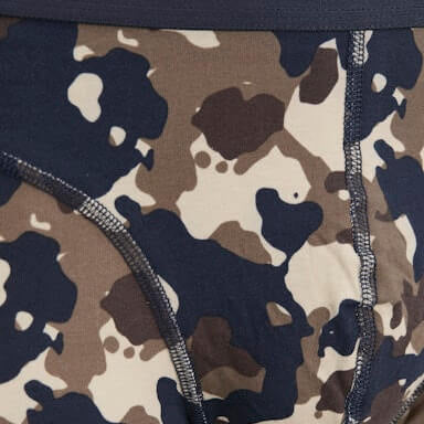 Jack & Jones 3 Pack Jaccamflage Trunks - Navy Blazer/Camo/Green