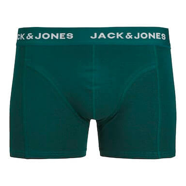 Jack & Jones 3 Pack Jaccamflage Trunks - Navy Blazer/Camo/Green