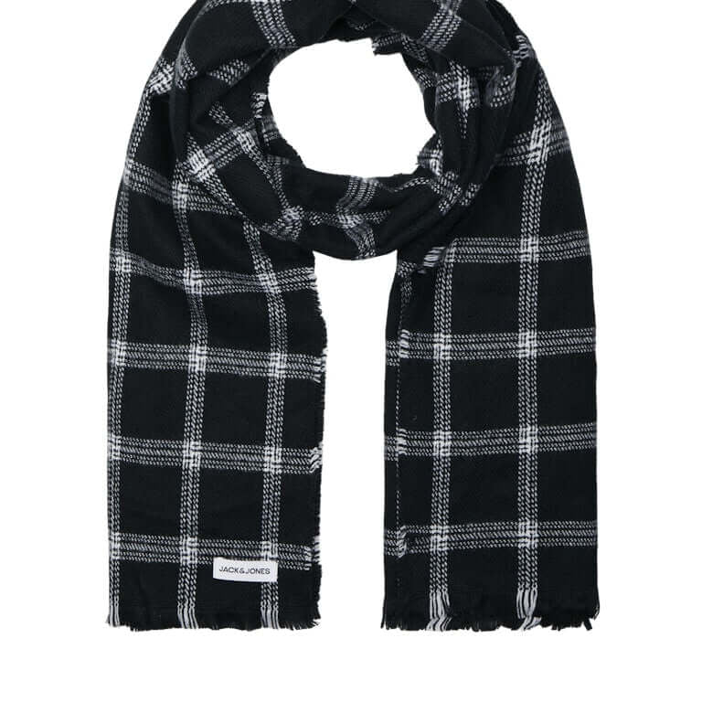 Jack & Jones JACFROST Beanie & Scarf Gift Box Men’s Winter Knit Set, Black