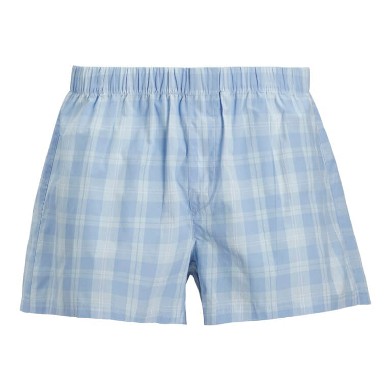 Jack & Jones Jacmilano 3 Pack Woven Boxers 100% Cotton - Chambray Blue