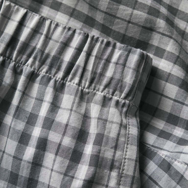 Jack & Jones Jacmilano 3 Pack Woven Boxers 100% Cotton - Poppy Seed Black / Blue Checks