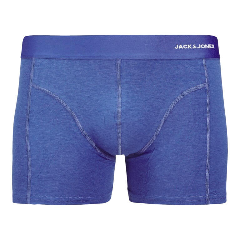 Jack & Jones Bamboo 3 Pack Trunks - Red / Blue / Black