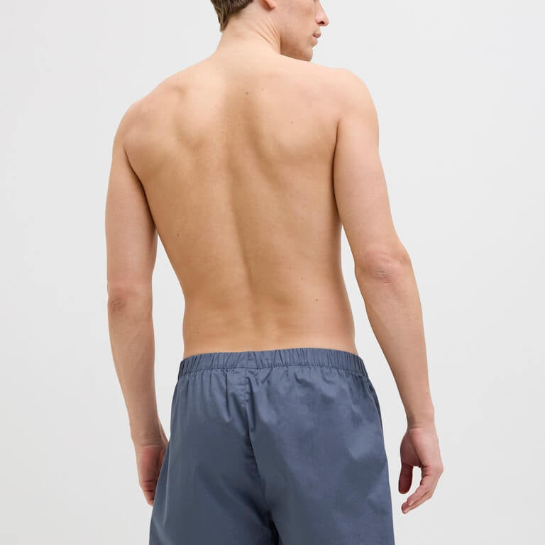 Jack & Jones Jacmilano 3 Pack Woven Boxers 100% Cotton - Indigo / Navy / Black