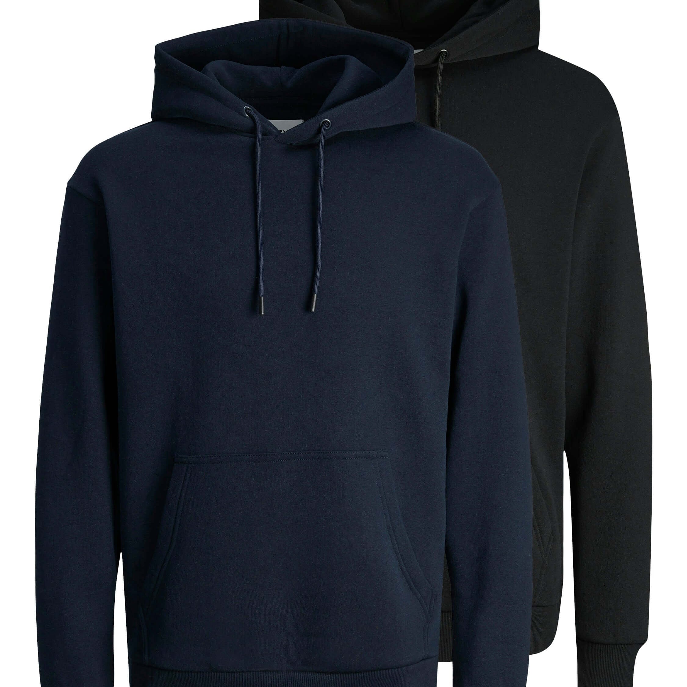 Jack & Jones JJECORP Logo Hooded Sweatshirt 2 Pack - Black / Navy
