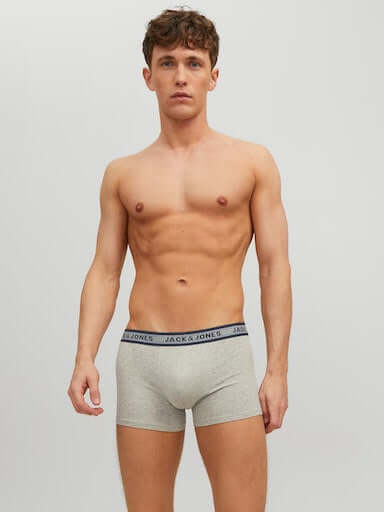 Jack & Jones 5 Pack Cotton Stretch Trunks | Men’s Everyday Underwear