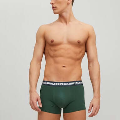 Jack & Jones 5 Pack Cotton Stretch Trunks | Men’s Everyday Underwear