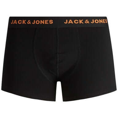 Jack & Jones Jacbasic 7 Pack Cotton Stretch Boxer Shorts / Trunks - Black