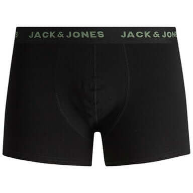 Jack & Jones Jacbasic 7 Pack Cotton Stretch Boxer Shorts / Trunks - Black