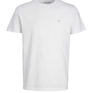 Jack & Jones Men’s 5-Pack Crew Neck T-Shirts – 100% Cotton Multipack