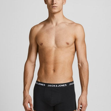 Jack & Jones Jachuey 5 Pack Cotton Stretch Trunks - Black Multi