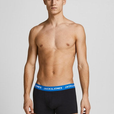 Jack & Jones Jachuey 5 Pack Cotton Stretch Trunks - Black Multi