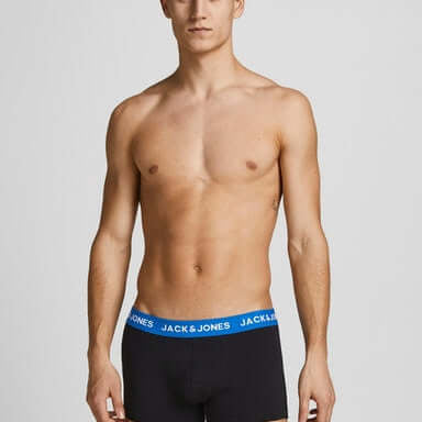Jack & Jones Jachuey 5 Pack Cotton Stretch Trunks - Black Multi