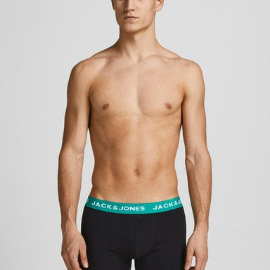 Jack & Jones Jachuey 5 Pack Cotton Stretch Trunks - Black Multi
