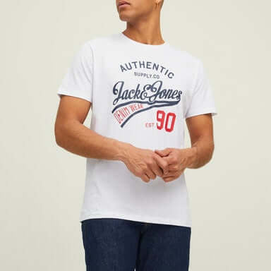 Jack & Jones Men’s 3-Pack JJETHAN Crew Neck T-Shirts – 100% Cotton