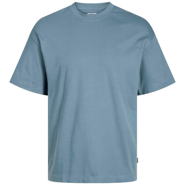 Jack & Jones JJEURBAN EDGE 1 Pack Crew Neck 100% Cotton T-Shirt - Blue