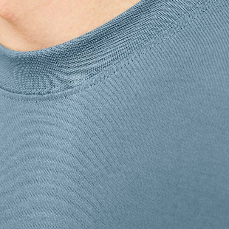 Jack & Jones JJEURBAN EDGE 1 Pack Crew Neck 100% Cotton T-Shirt - Blue