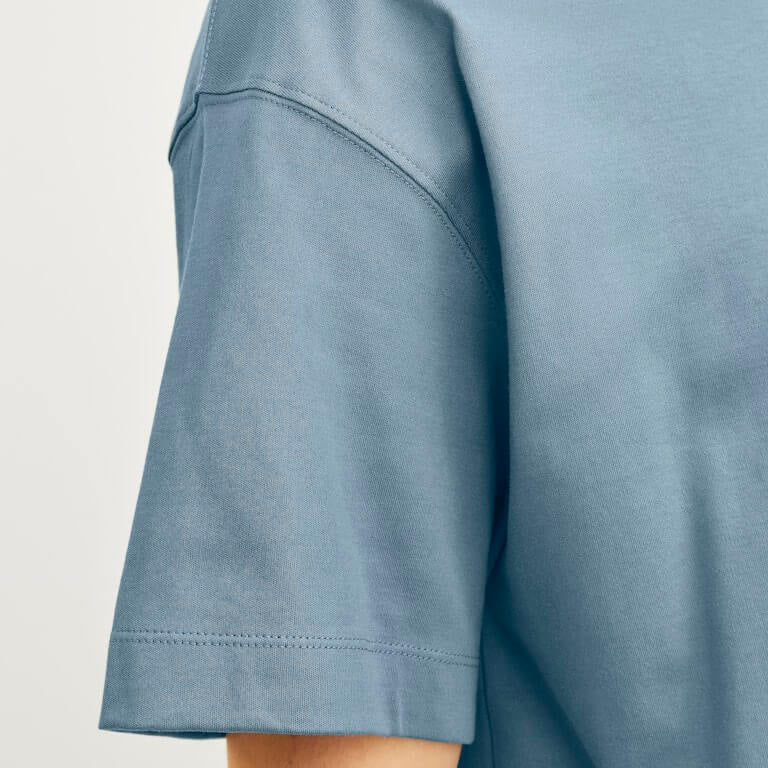 Jack & Jones JJEURBAN EDGE 1 Pack Crew Neck 100% Cotton T-Shirt - Blue