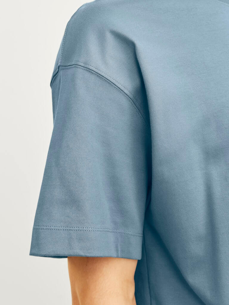 Jack & Jones JJEURBAN EDGE 1 Pack Crew Neck 100% Cotton T-Shirt - Blue