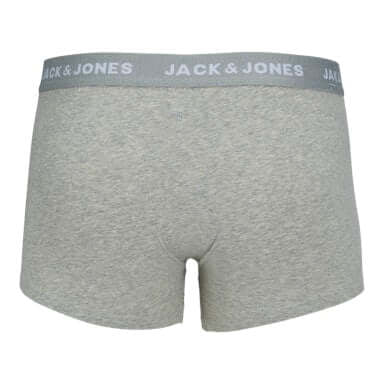 Jack & Jones Jacbasic 5 Pack Cotton Stretch Trunks - Blue / Grey / Black