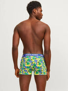 Jack & Jones 3 Pack Jacpineapple Skull Trunks - Palace Blue