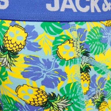 Jack & Jones 3 Pack Jacpineapple Skull Trunks - Palace Blue