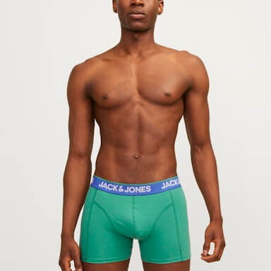 Jack & Jones 3 Pack Jacpineapple Skull Trunks - Palace Blue