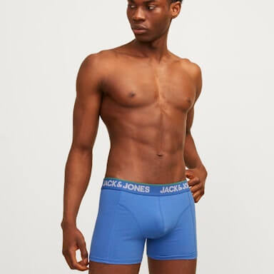 Jack & Jones 3 Pack Jacpineapple Skull Trunks - Palace Blue