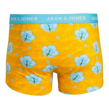 Jack & Jones 12 Pack Jachawaii Trunks - Navy Blazer/Palace Blue/Splish Splash