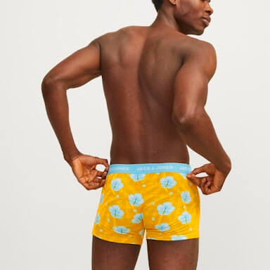 Jack & Jones 12 Pack Jachawaii Trunks - Navy Blazer/Palace Blue/Splish Splash