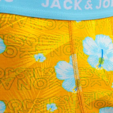 Jack & Jones 12 Pack Jachawaii Trunks - Navy Blazer/Palace Blue/Splish Splash