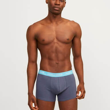 Jack & Jones 12 Pack Jachawaii Trunks - Navy Blazer/Palace Blue/Splish Splash