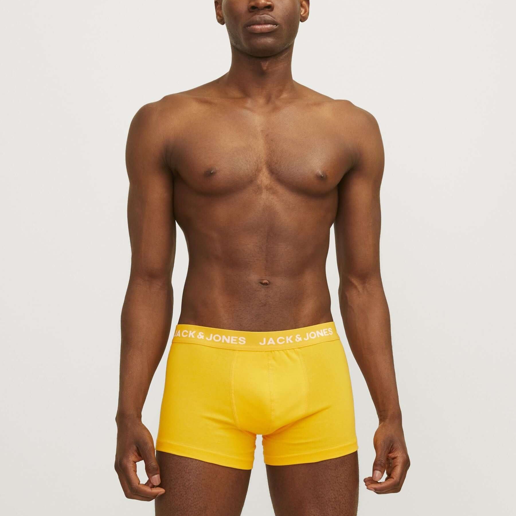 Jack & Jones Jaclarry 5 Pack Cotton Stretch Trunks - Tango Red